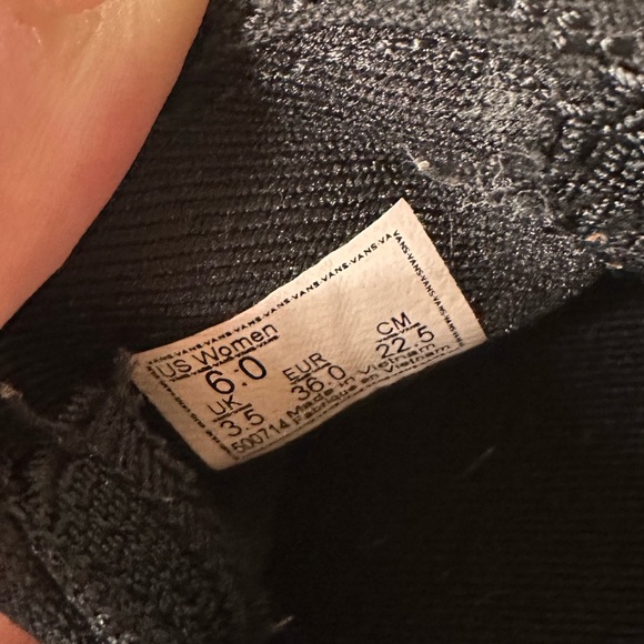 Vans Glitter Checkered Women’s 6 - Picture 3 of 3